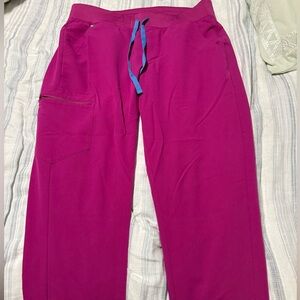 Women’s Figs Zamora joggers Fuscia Pink! Size L/T NOWT